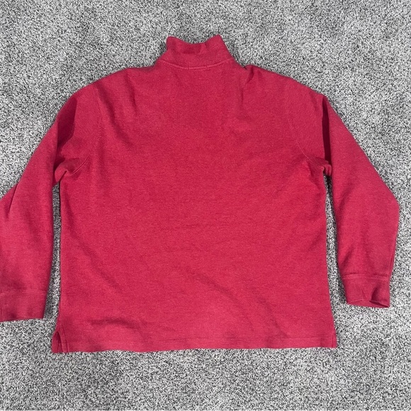 Polo Ralph Lauren Men’s Red Estate-Rib Quarter-Zip Pullover 100% Cotton Size XL - Picture 10 of 11